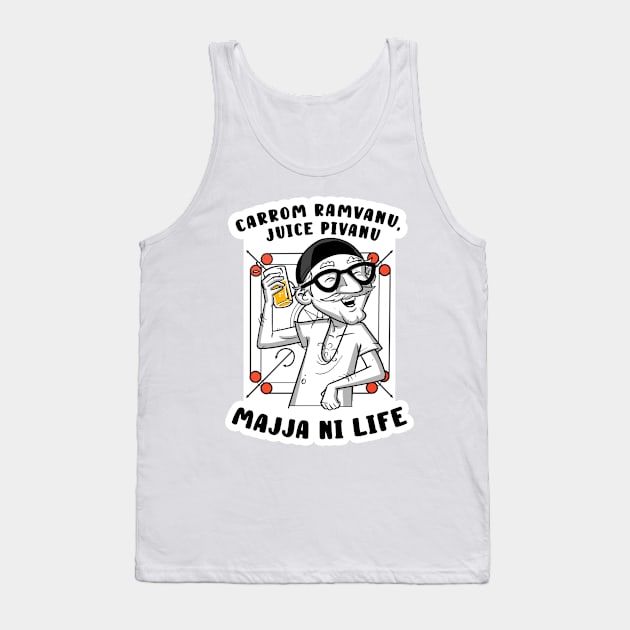 Parsi Kaka - Juice pivanu, carrom ramvanu Tank Top by inktindia